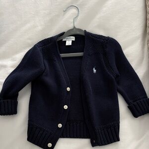 Ralph Lauren Navy Blue Cardigan